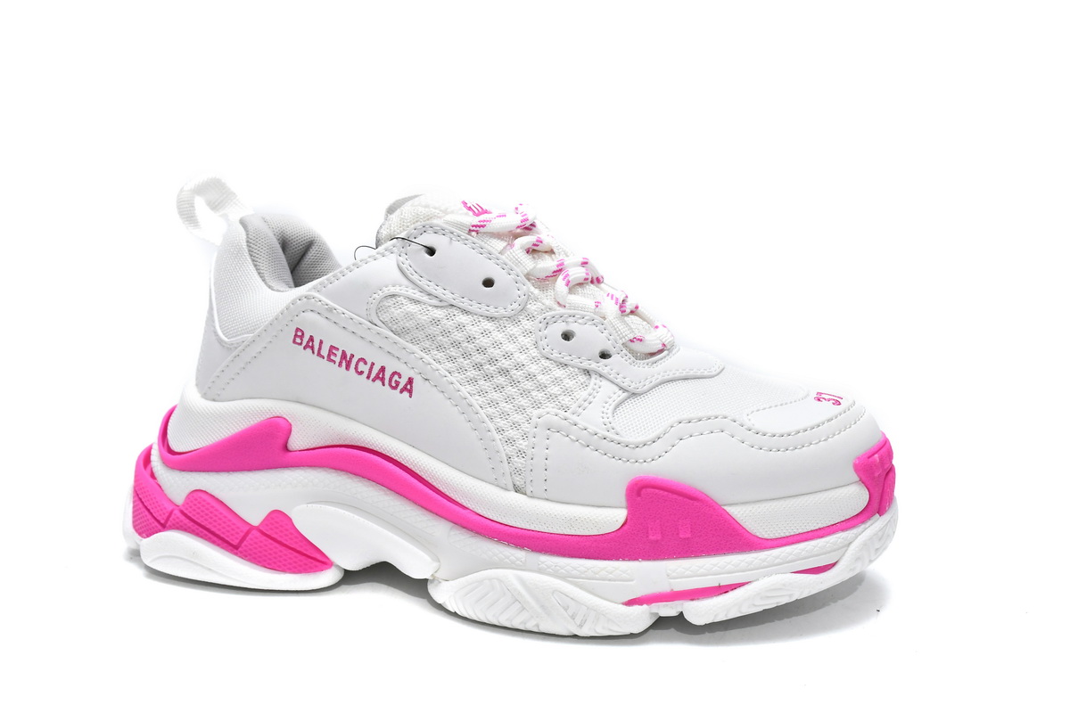 Ba***ci*ga Triple S White Peach Red   536737 W2CA3 3890