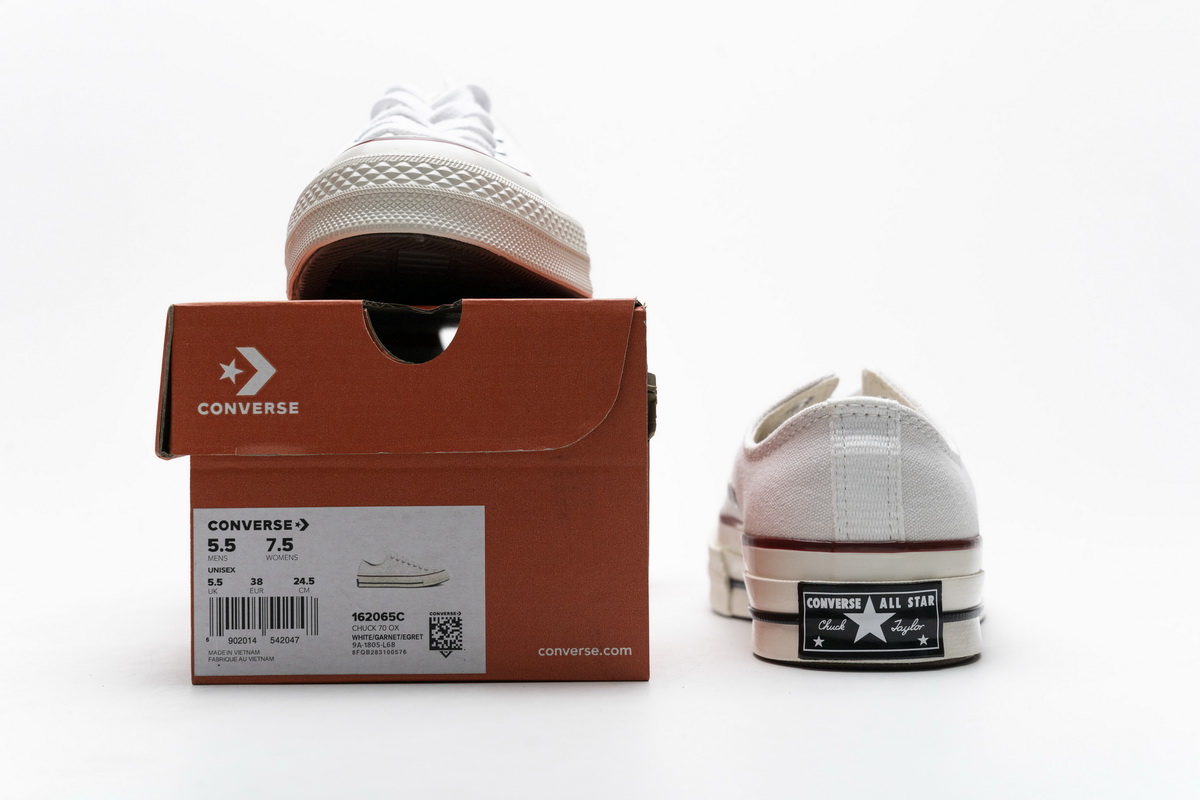 Converse Chuck 70 OX White Garnet Egret  162065C