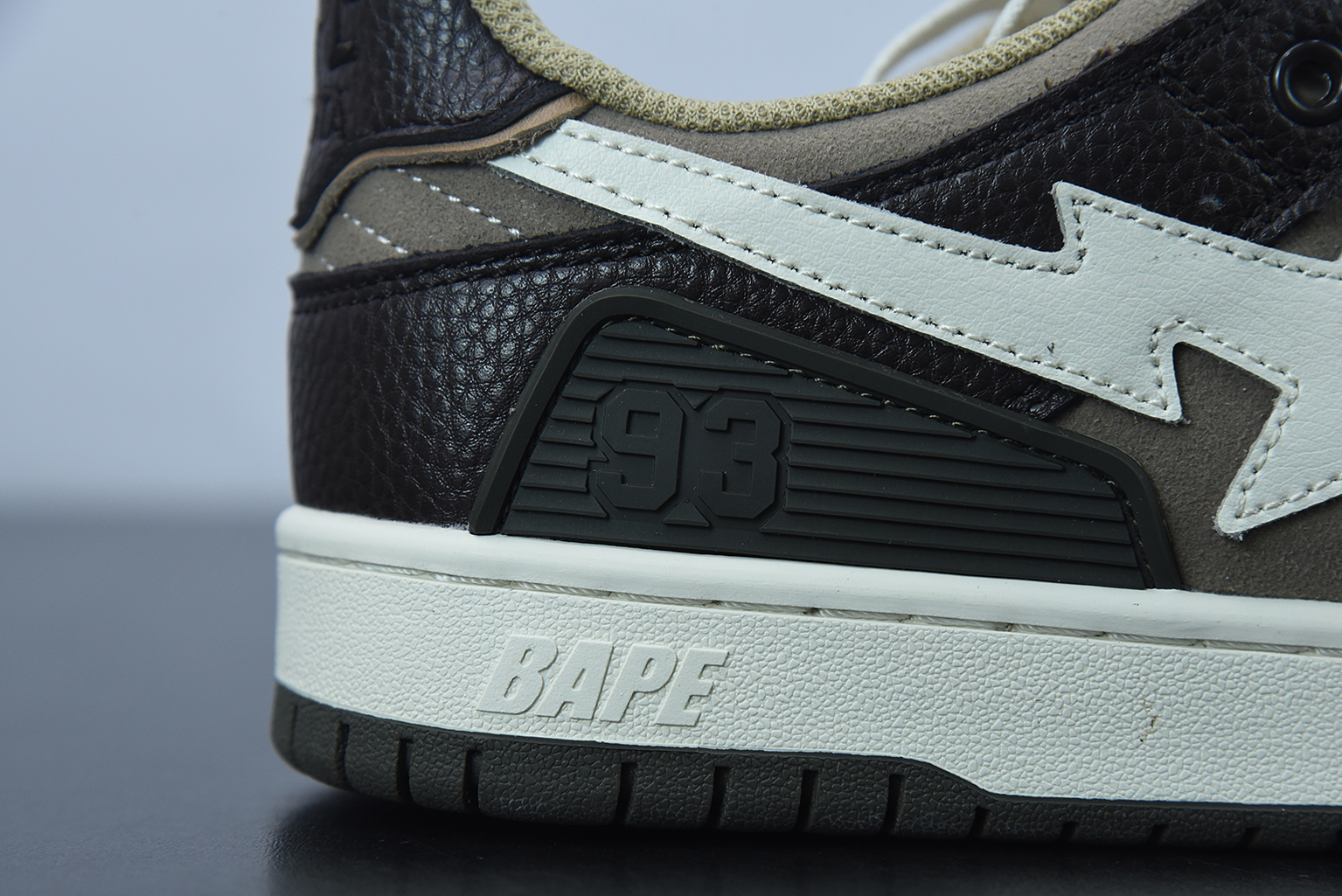 A Bathing Ape Bape SK8 Sta Brown Ivory 1H80191013