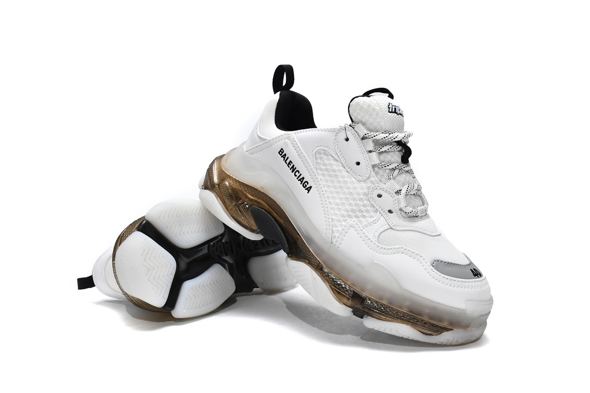Ba***ci*ga Triple S White Black   541624 W2GS1 9012