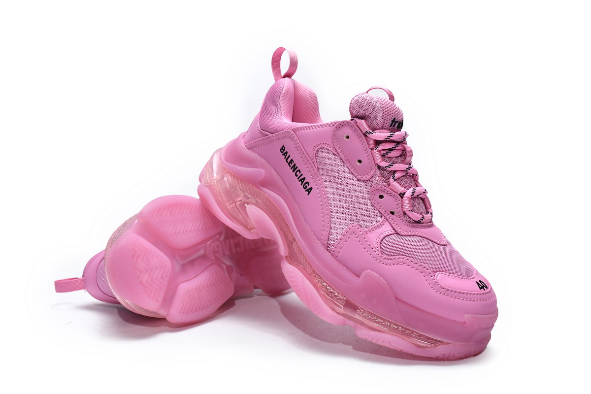 Ba***ci*ga Triple S Pink Red  544351 W2GA1 5760