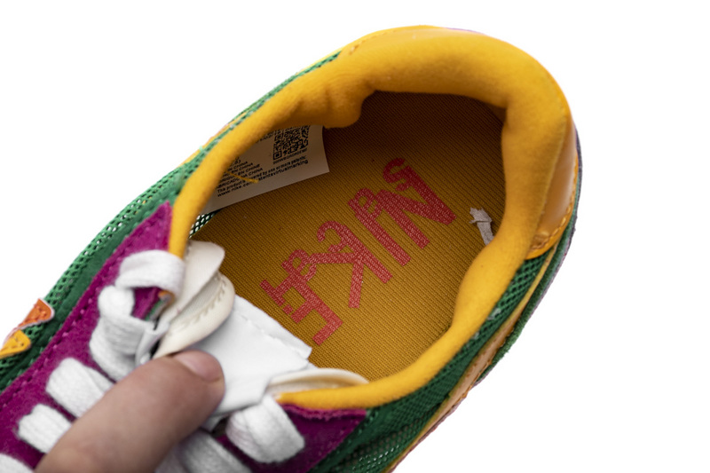Sacai x Nike LDWaffle GreenPinkOrange BV0073-301