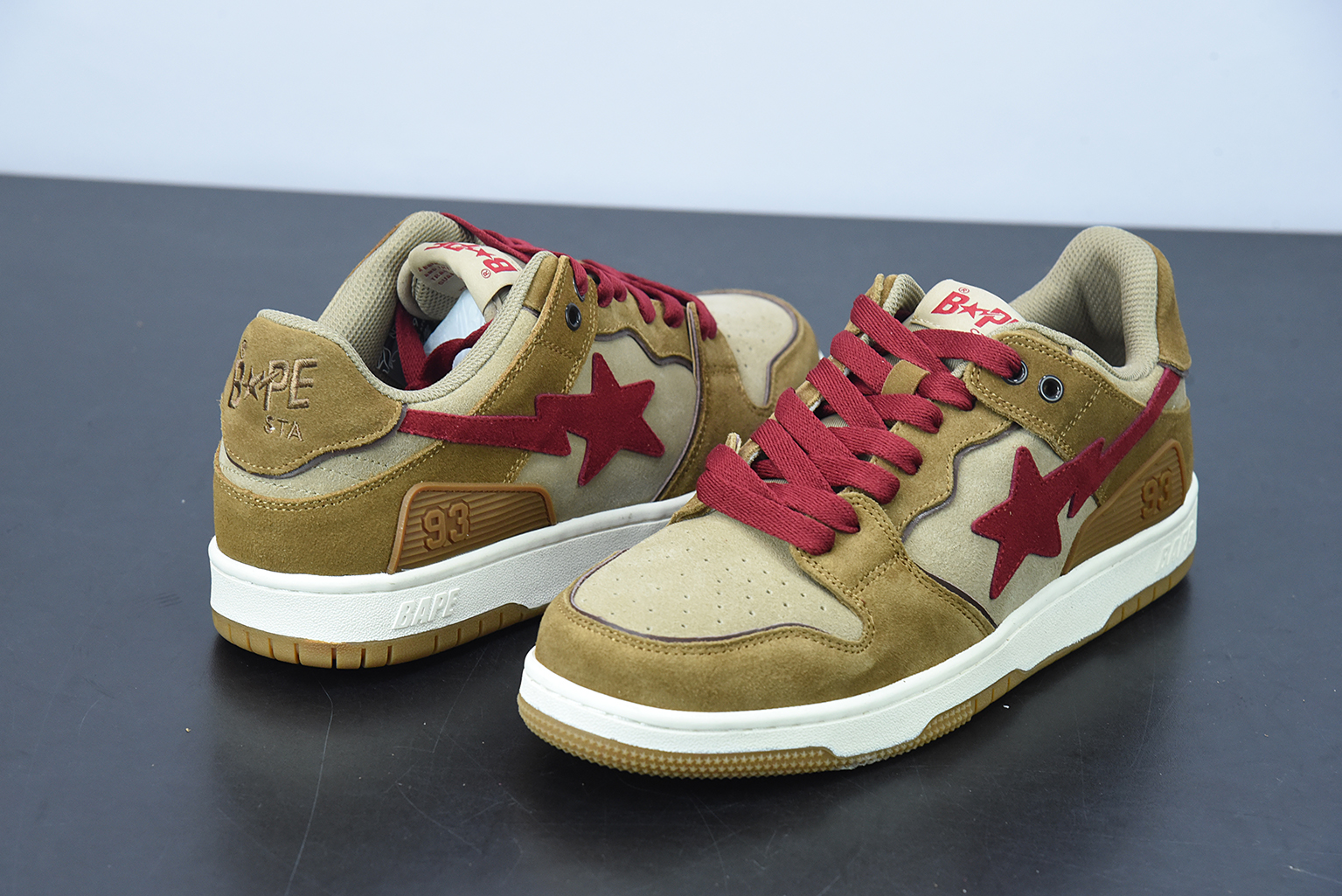 A Bathing Ape Sk8 Sta Wheat Red 1G801009I