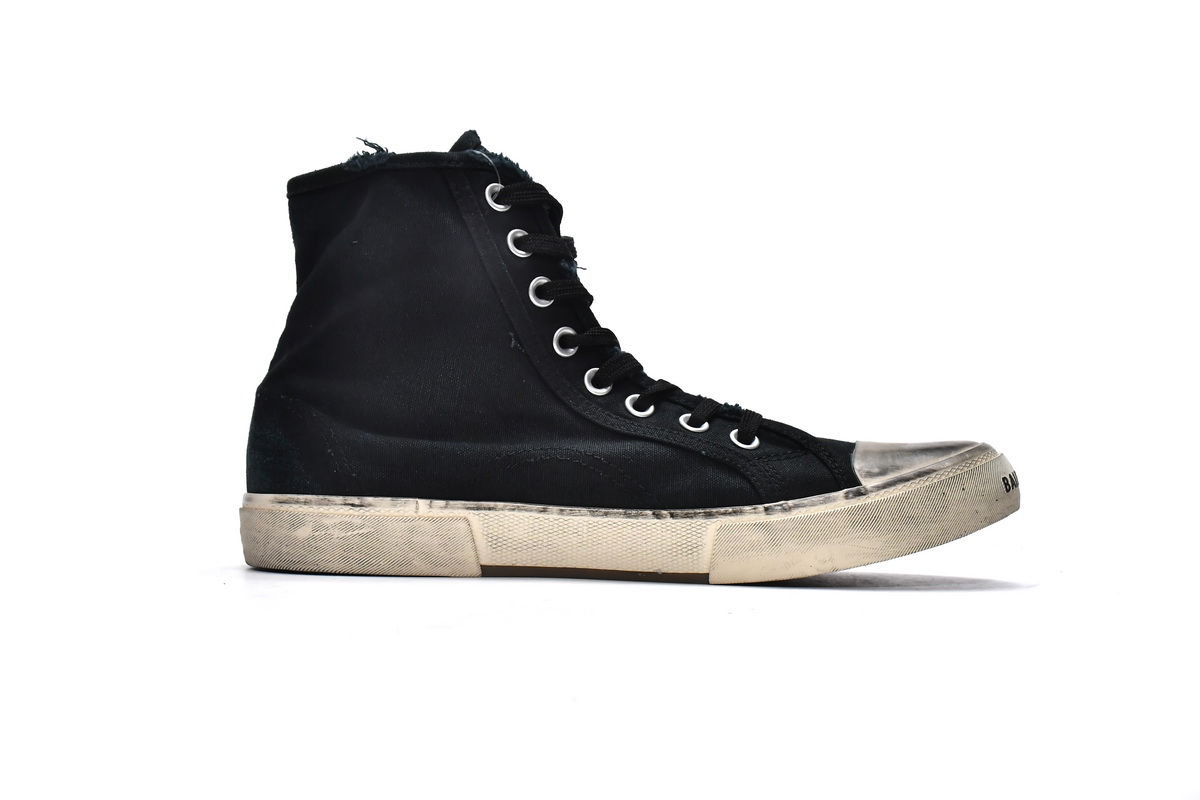 Ba***ci*ga Paris High Destroyed - Black White 688752 W3RC1 1090