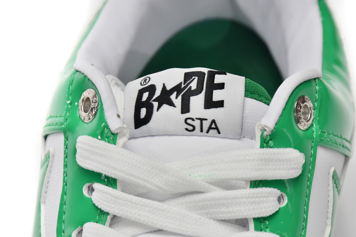 A Bathing Ape Bape Sta Low White Green   1H70-191-001