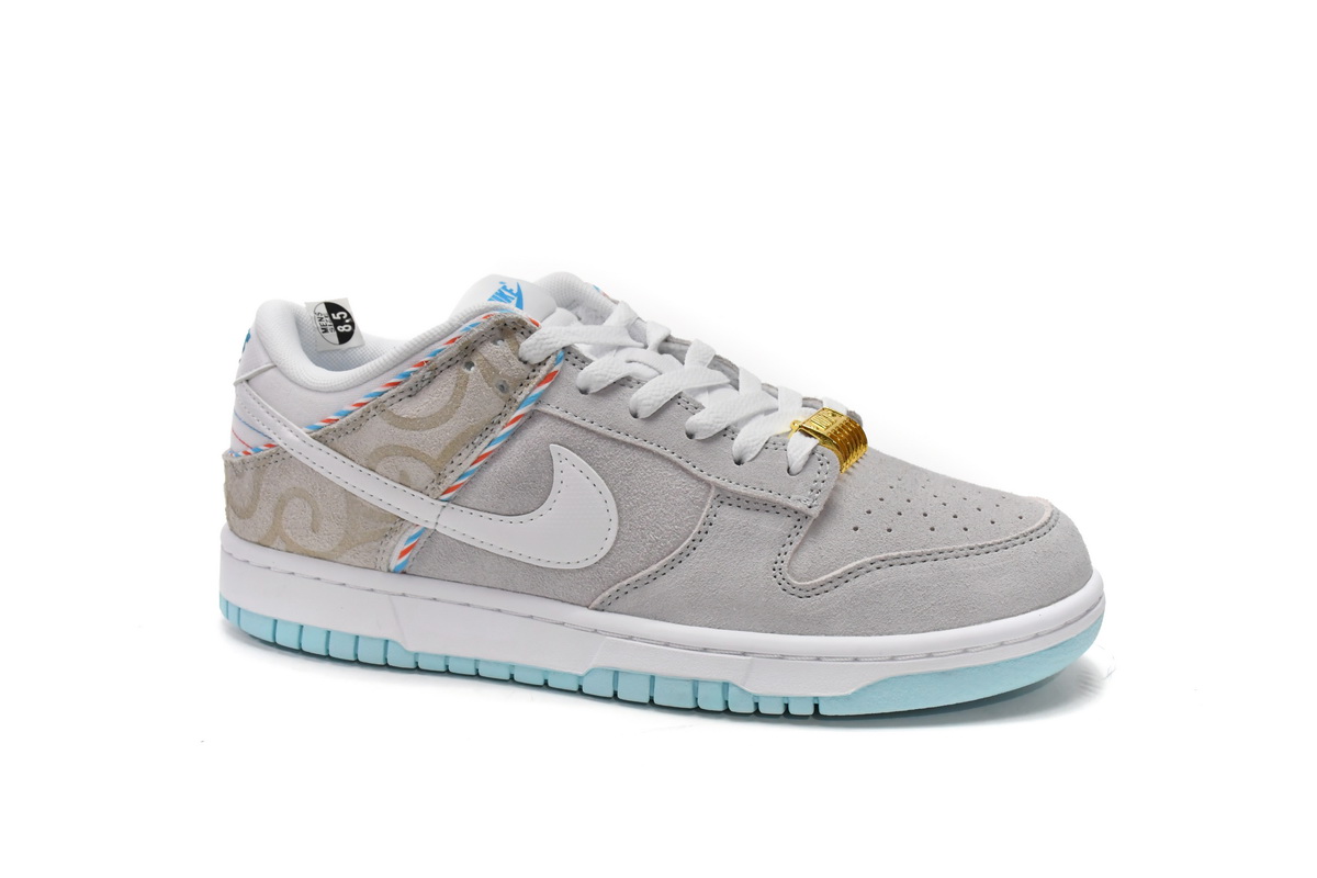 Nike Dunk Low Barber Shop - Grey   DH7614-500