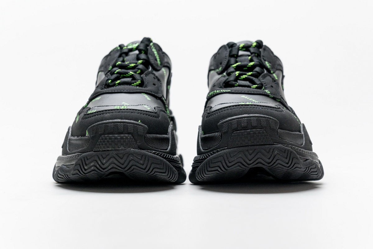 Ba***ci*ga Triple S Letter Fluorescent Yellow  524039 W2FA1 7633