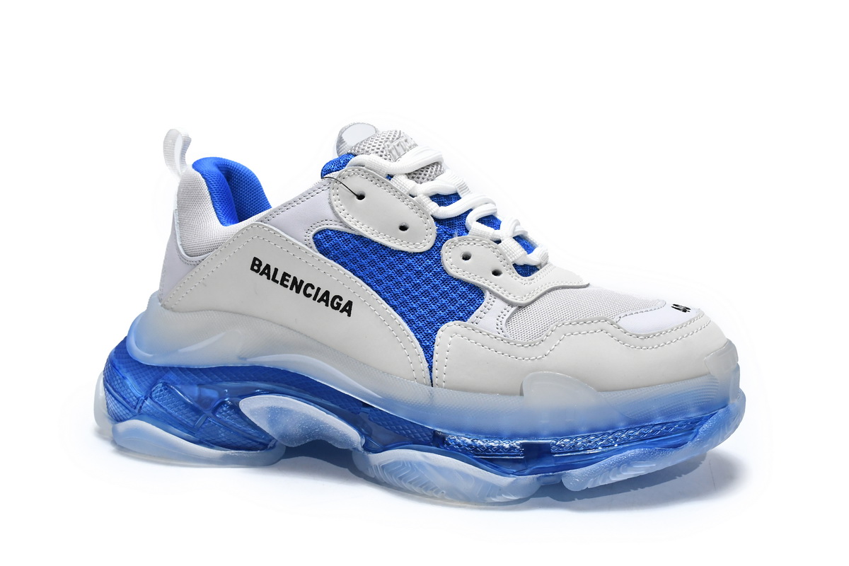 Ba***ci*ga Triple S Grey Blue  541624 W090N 9169