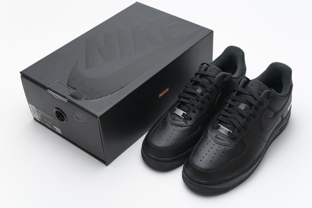 Supreme x Nike Air Force 1 Low Black  CU9225-001