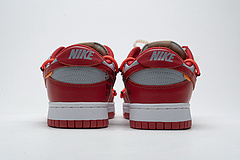 OFF White X Nike Dunk Low University Red  CT0856-600