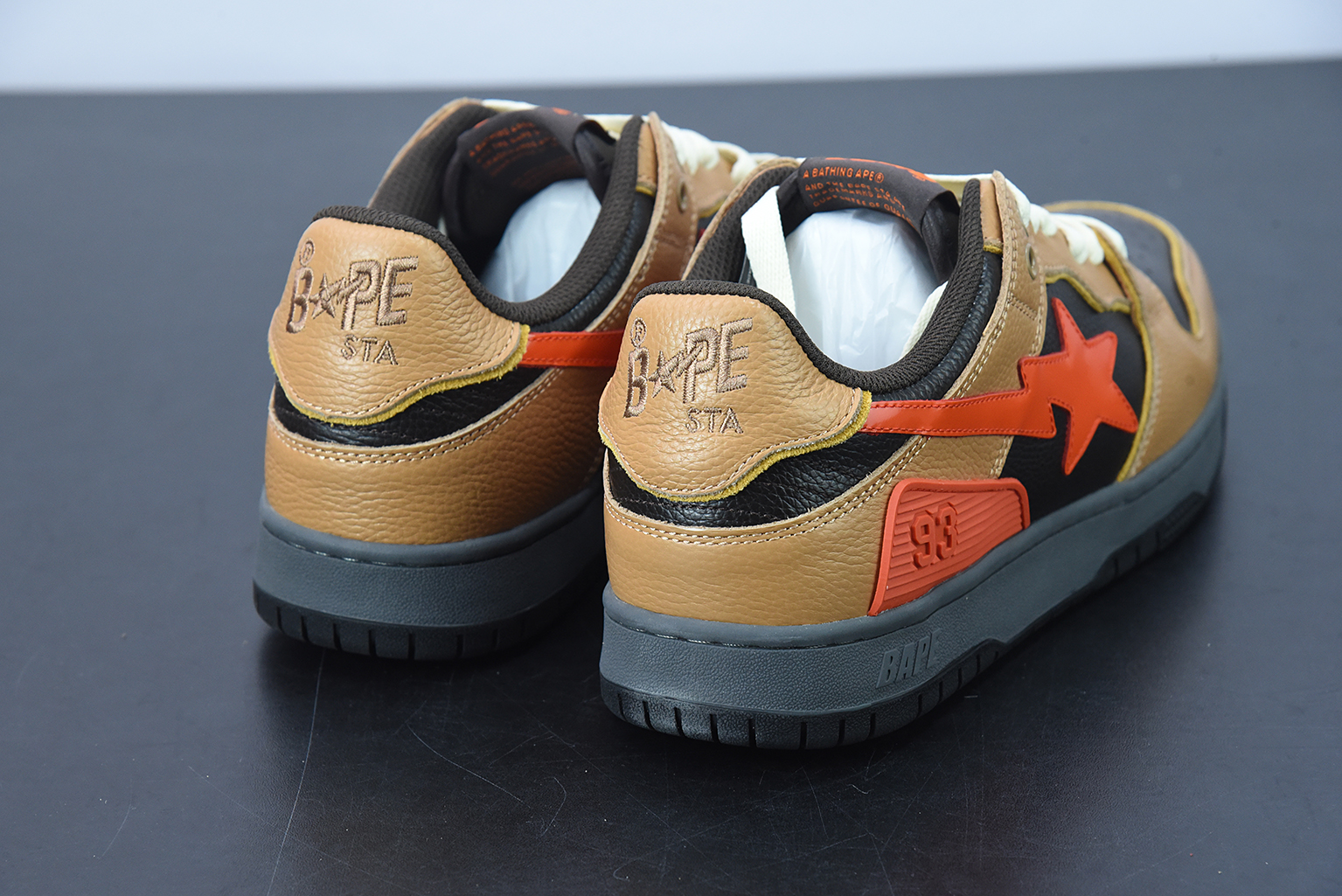 A Bathing Ape Bape SK8 Sta Brown Orange 1G70191034