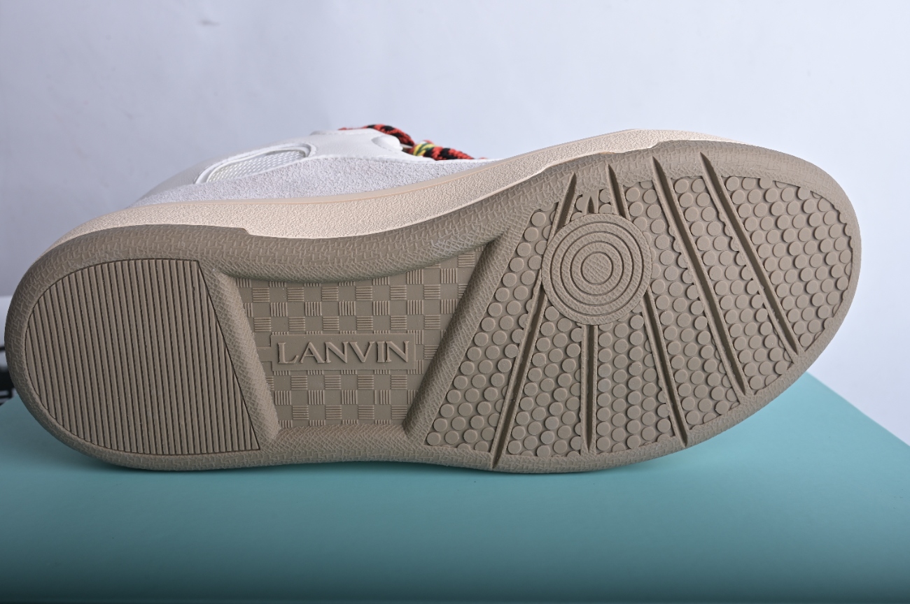 Lanvin Leather Curb White Ivory  FM-SKRK11-DRAG-A2000 / FM-SKRK11-DRA2-A2000