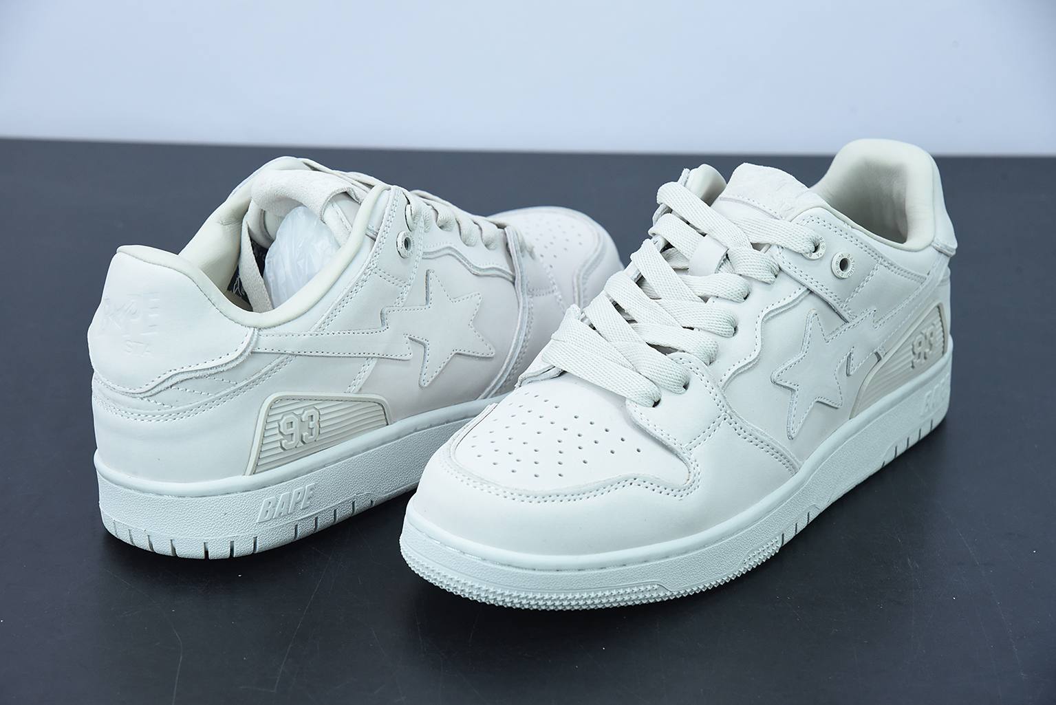A Bathing Ape Bape SK8 Sta Triple White 1G801009I