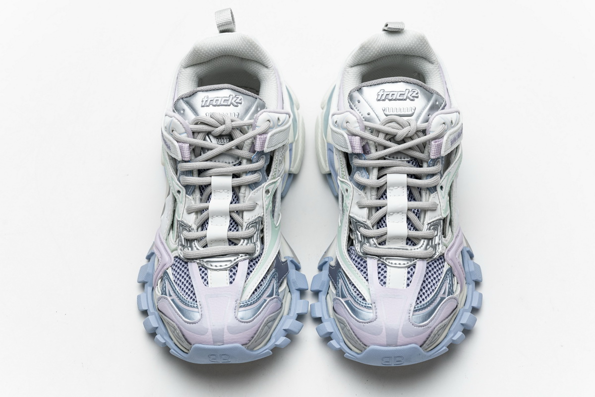 Ba***ci*ga Track 2 Sneaker White Light Blue   568615 W2GN3 9045