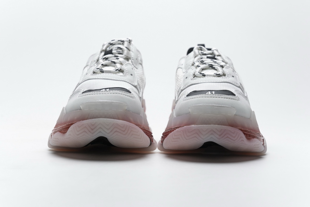 Ba***ci*ga Triple S Milk White Black   0625 W09O1