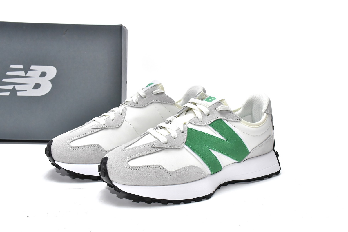 N*w B*lance 327 White Green   WS327LG