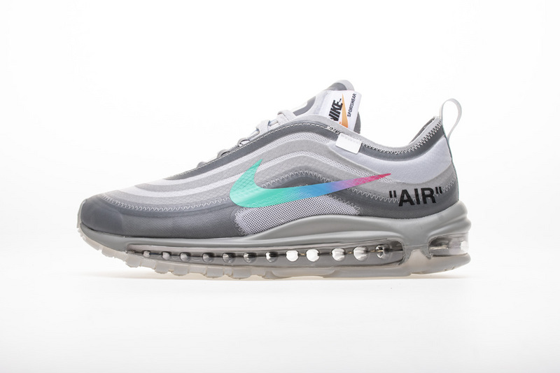 OFF WHITE X Nike Air Max 97 “Wolf Grey Menta” AJ4585-101