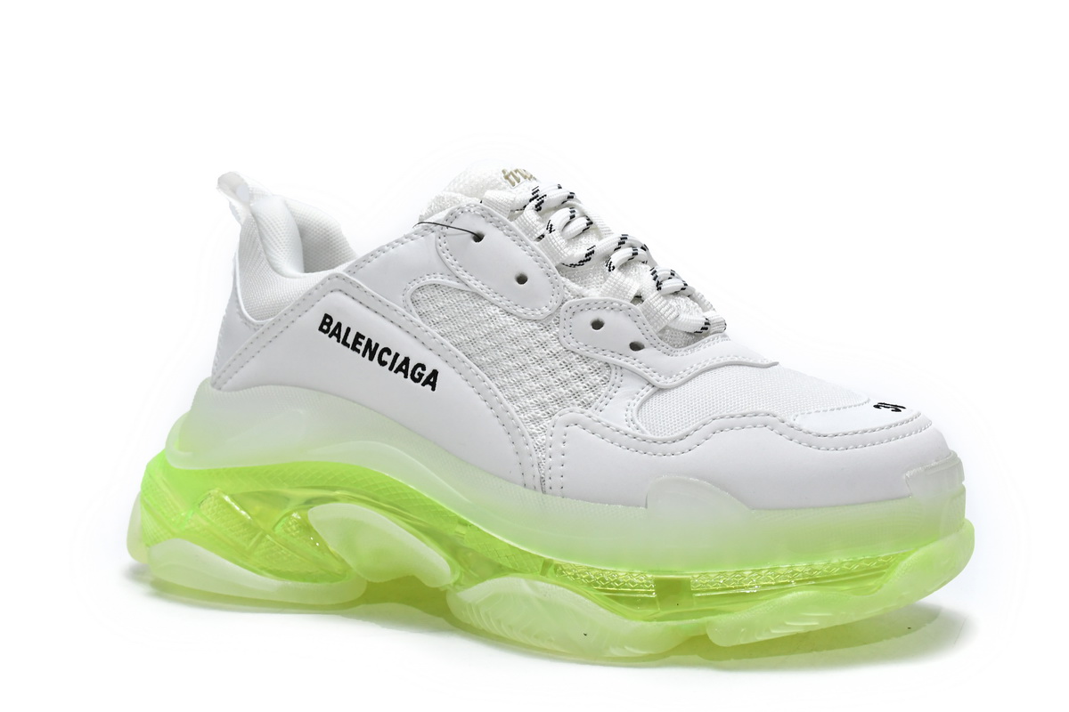 Ba***ci*ga Triple S White Green   544351 W0901 9010
