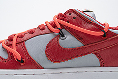 OFF White X Nike Dunk Low University Red  CT0856-600