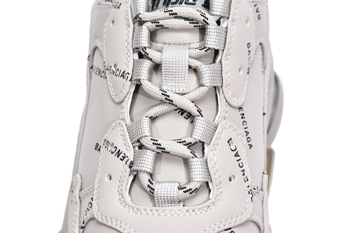 Ba***ci*ga Triple S Letter Beige  524039 W2FA1 9710