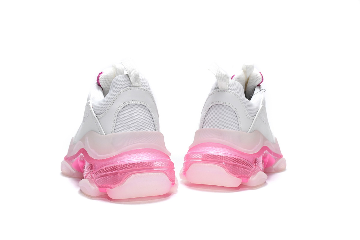 Ba***ci*ga Triple S White Peach   544351 W09ON 9028