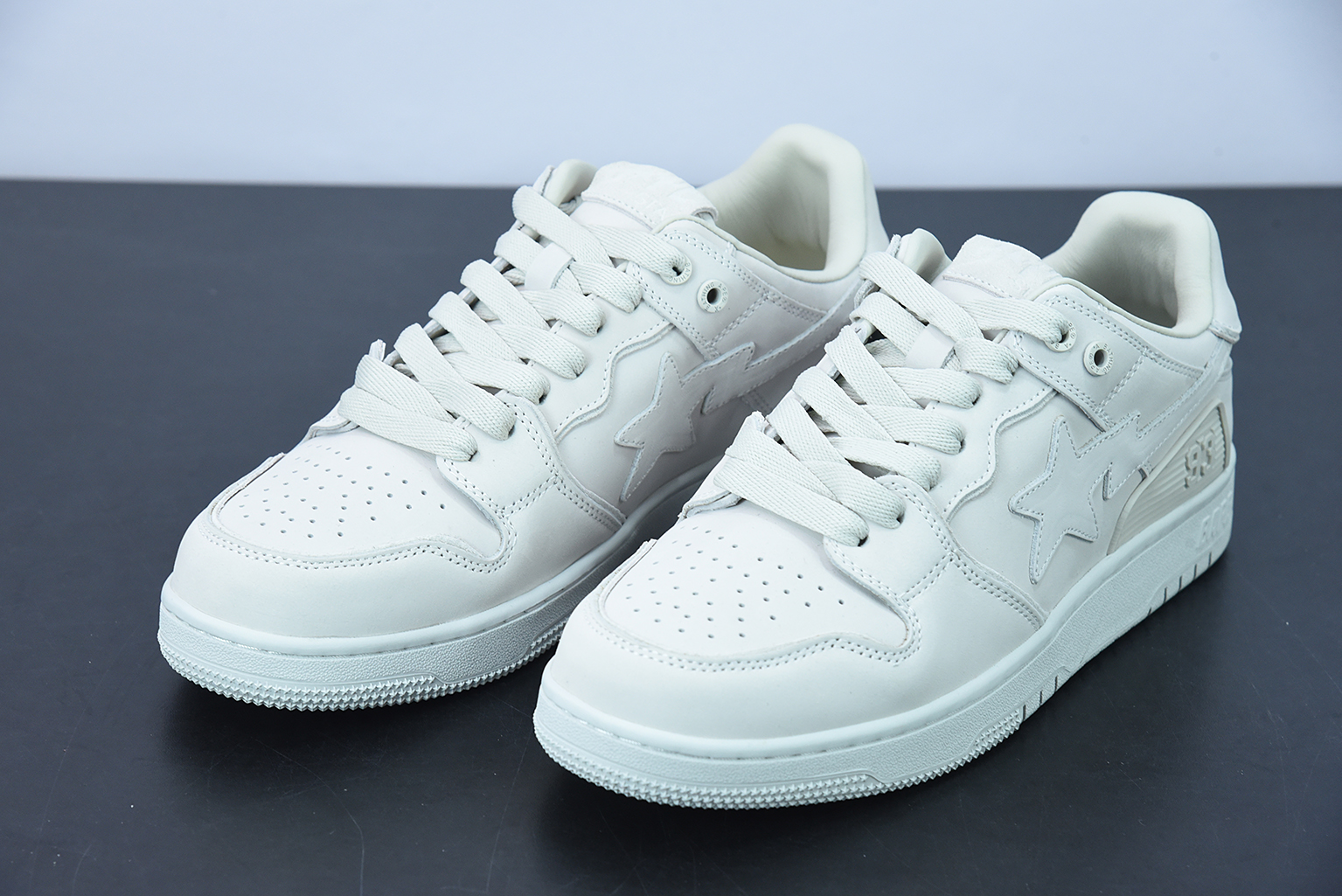 A Bathing Ape Bape SK8 Sta Triple White 1G801009I