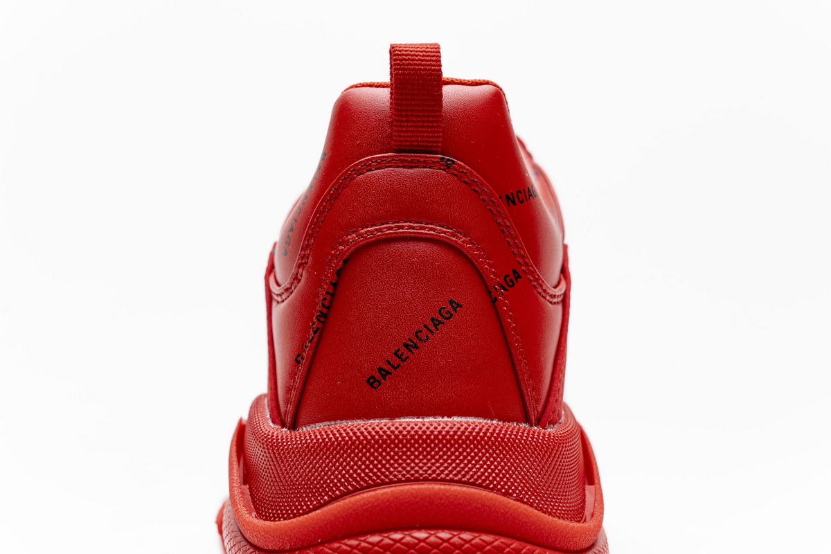 Ba***ci*ga Triple S Letter Bright Red  524039 W2FA1 7632
