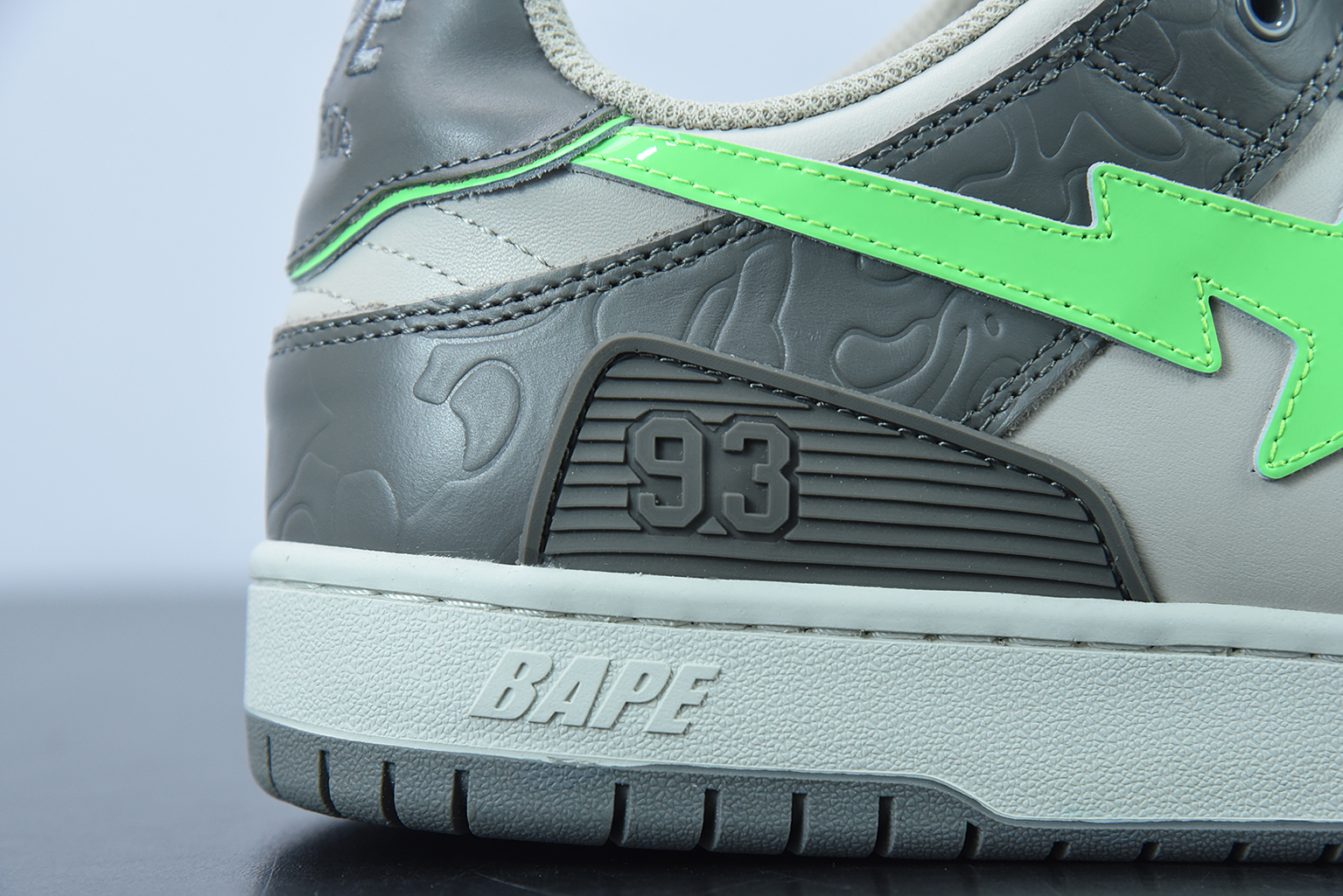 A Bathing Ape Bape SK8 Sta Grey Green 1G70191034