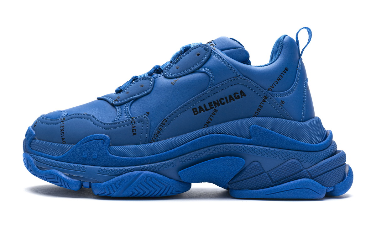 Ba***ci*ga Triple S Letter Blue  536737 W06E2 0848