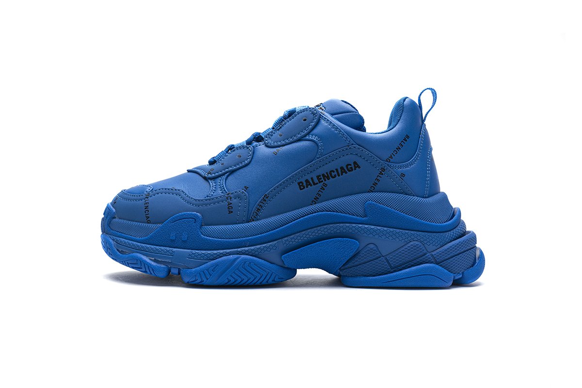 Ba***ci*ga Triple S Letter Blue  536737 W06E2 0848
