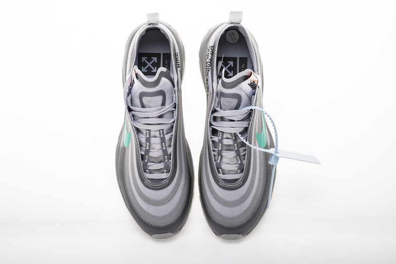 OFF WHITE X Nike Air Max 97 “Wolf Grey Menta” AJ4585-101