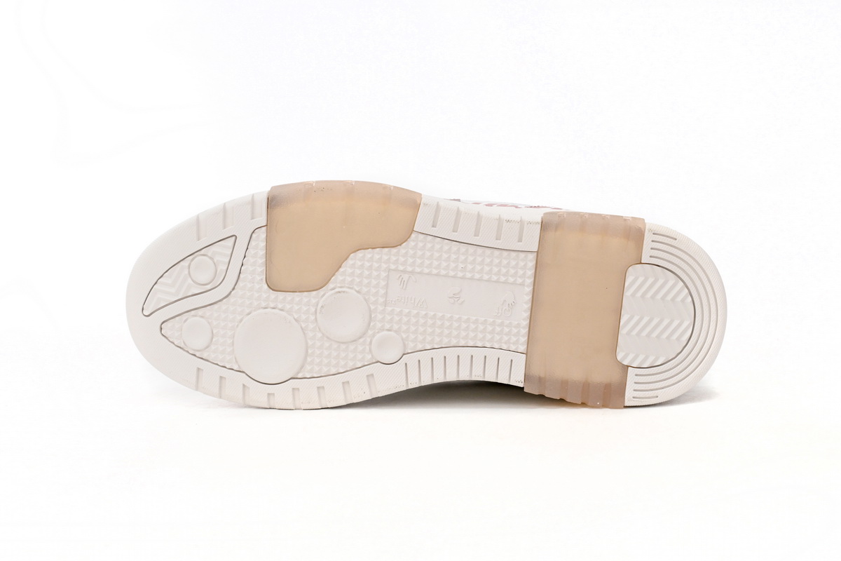 OFF-WHITE Out Of Office For Walking White Pink (Women's) OWIA259S22LEA0050130