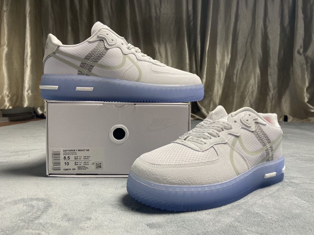 Nike Air Force 1 React QS White Ice  CQ8879-100