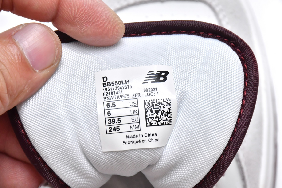 N*w B*lance 550 Burgundy BB550LI1