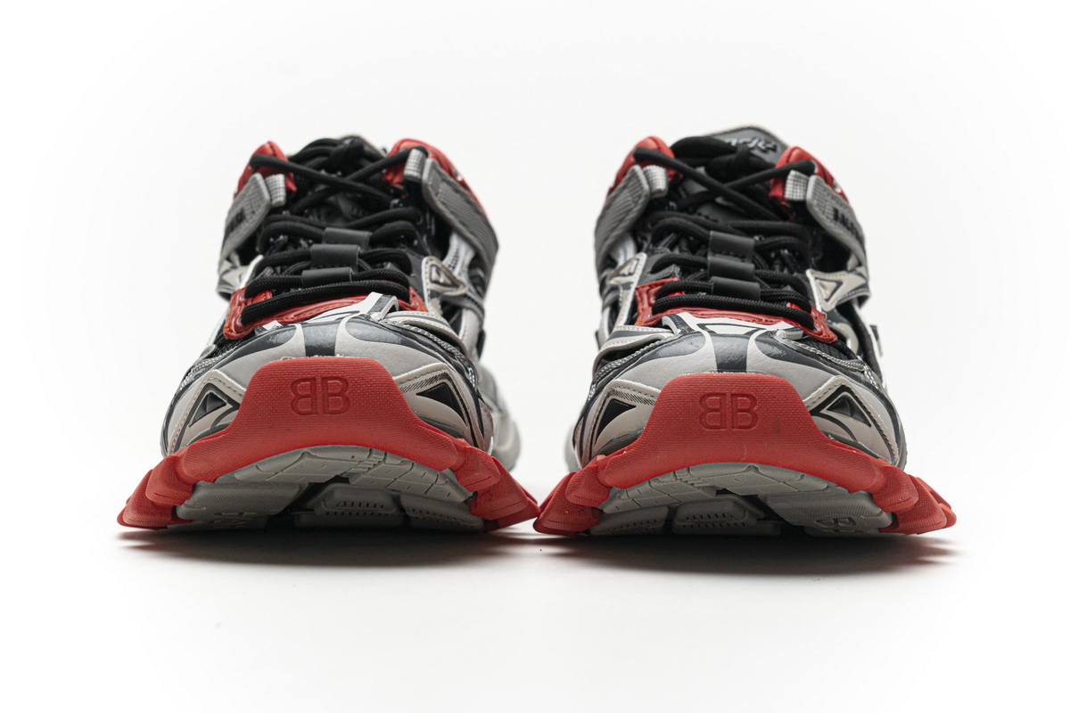 Ba***ci*ga Track 2 Sneaker Grey Red   570391 W2GN3 1003