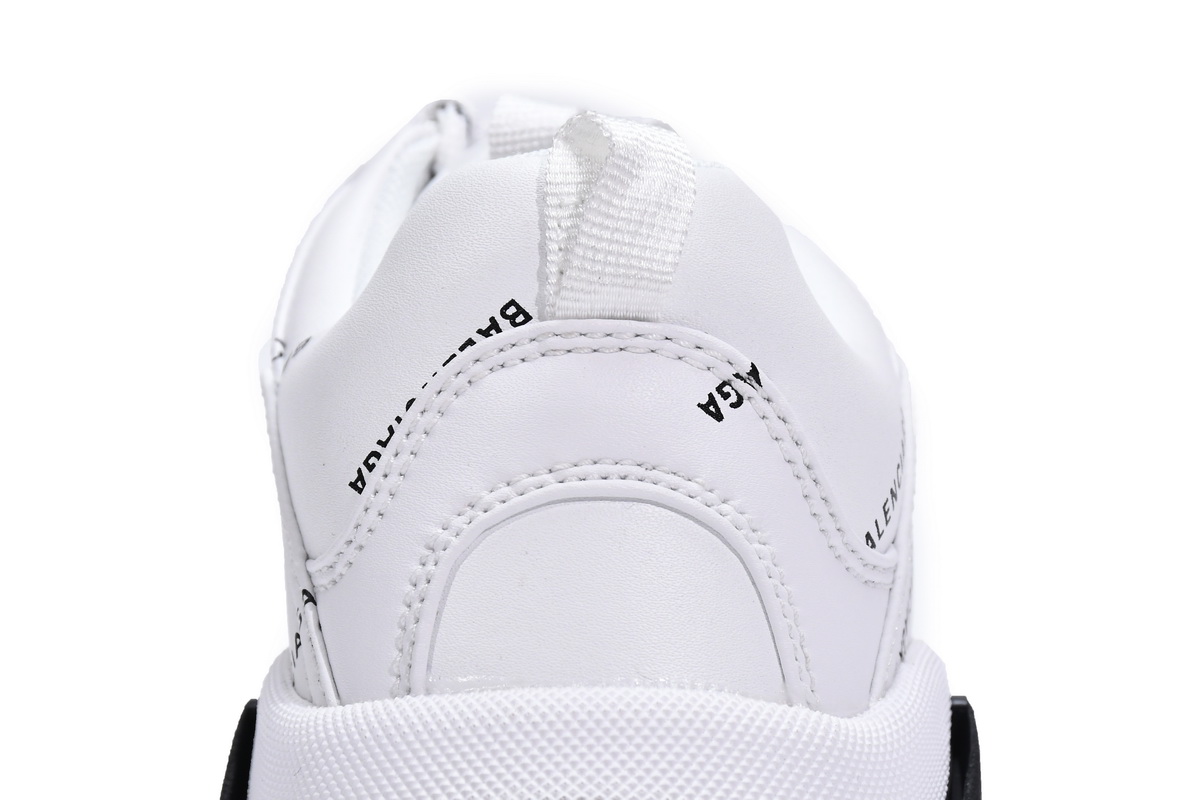 Ba***ci*ga Triple S Letter White Rose Red   524039 W2FA4 9155