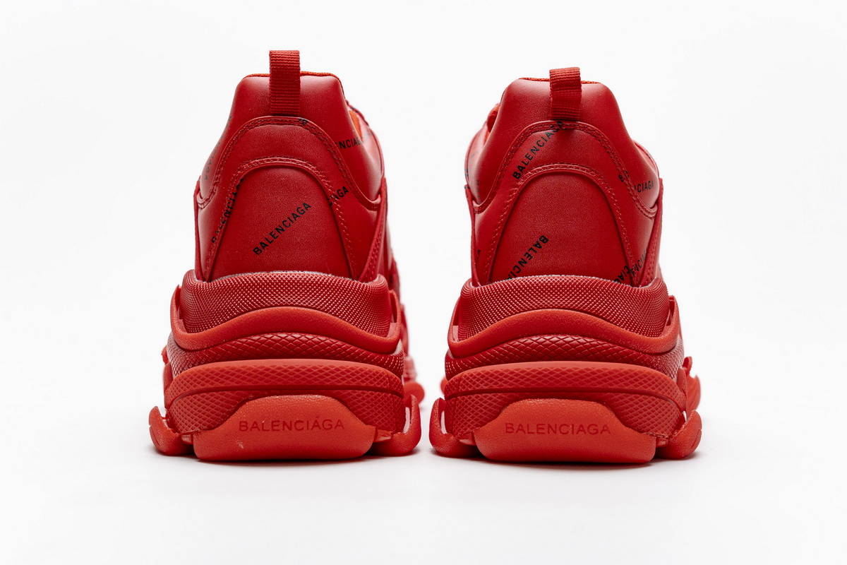 Ba***ci*ga Triple S Letter Bright Red  524039 W2FA1 7632