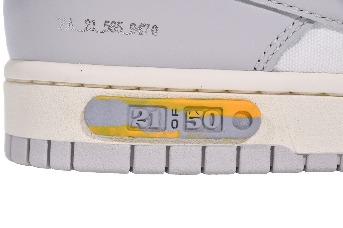 OFF WHITE x Nike Dunk SB Low The 50 NO.21   DM1602-100