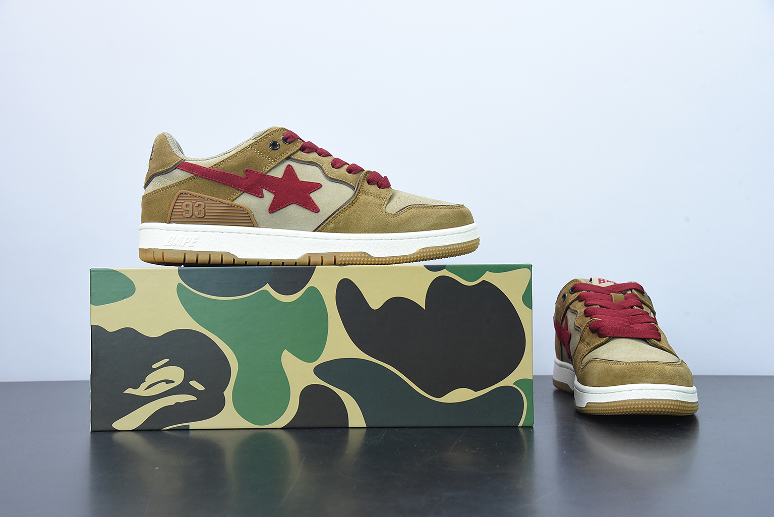 A Bathing Ape Sk8 Sta Wheat Red 1G801009I