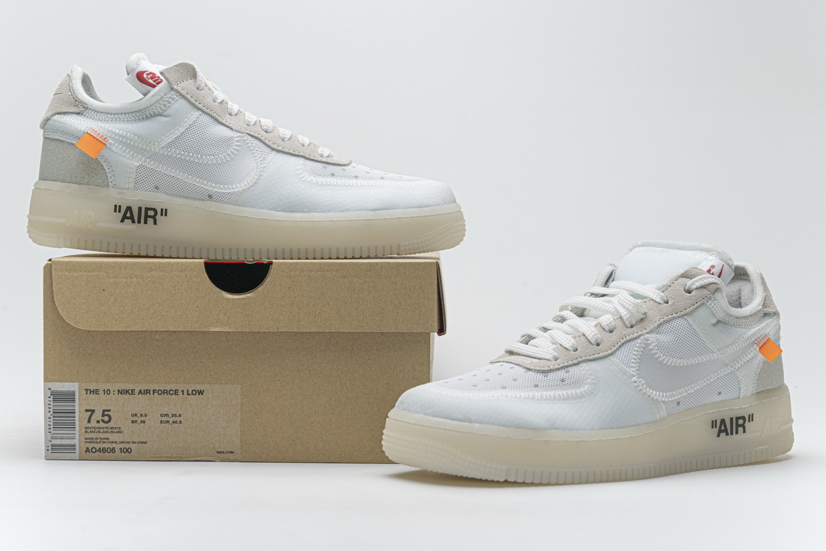 OFF White X Air Force 1 Low White AO4606-100