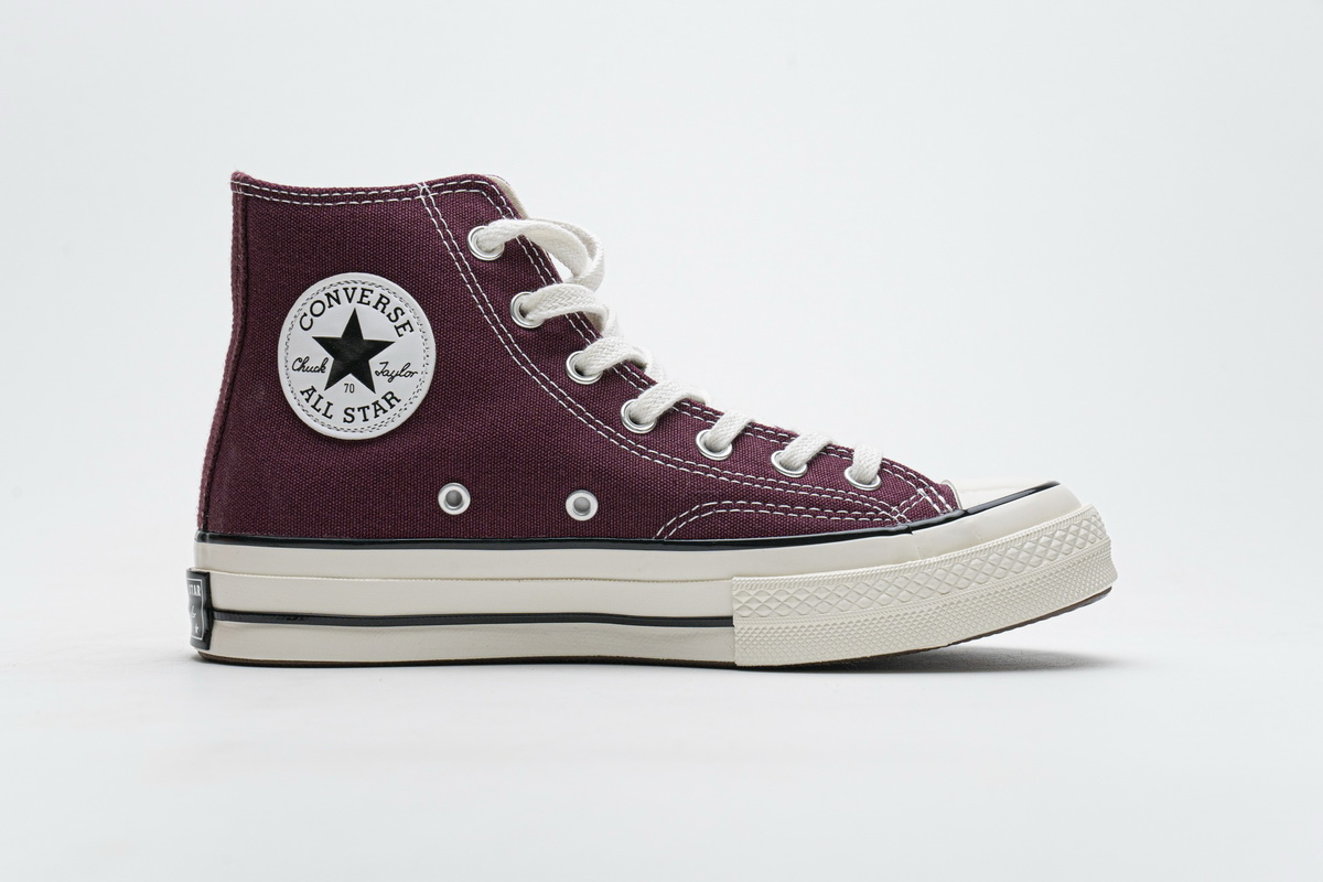 Converse Chuck 70 HI Dark Burgundy Black Egret  162051C