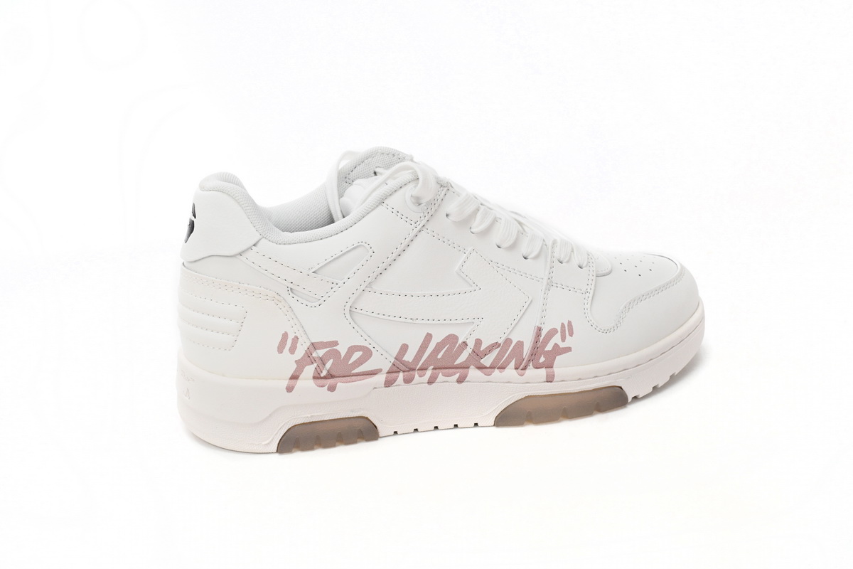 OFF-WHITE Out Of Office For Walking White Pink (Women's) OWIA259S22LEA0050130