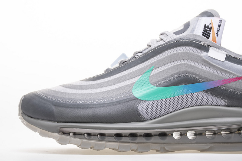 OFF WHITE X Nike Air Max 97 “Wolf Grey Menta” AJ4585-101