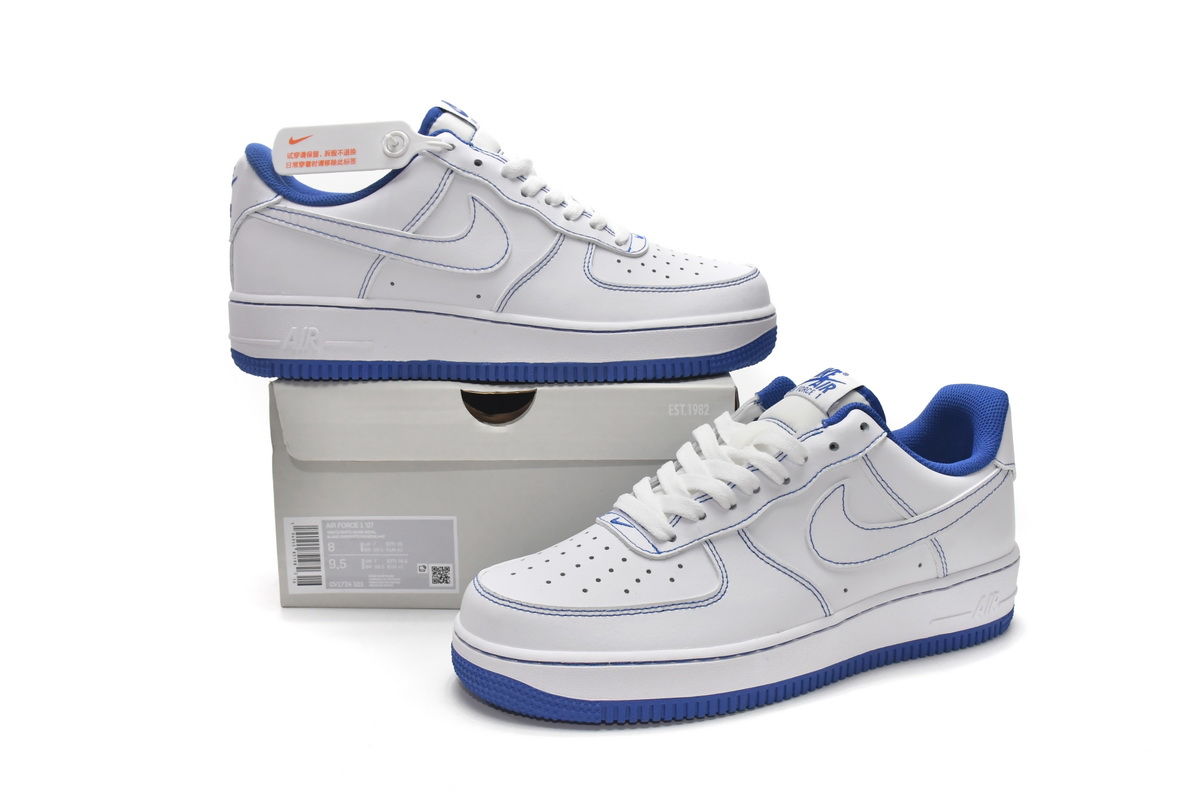 Nike Air Force 1 Low Contrast Stitch Blue   CV1724-101
