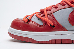 OFF White X Nike Dunk Low University Red  CT0856-600