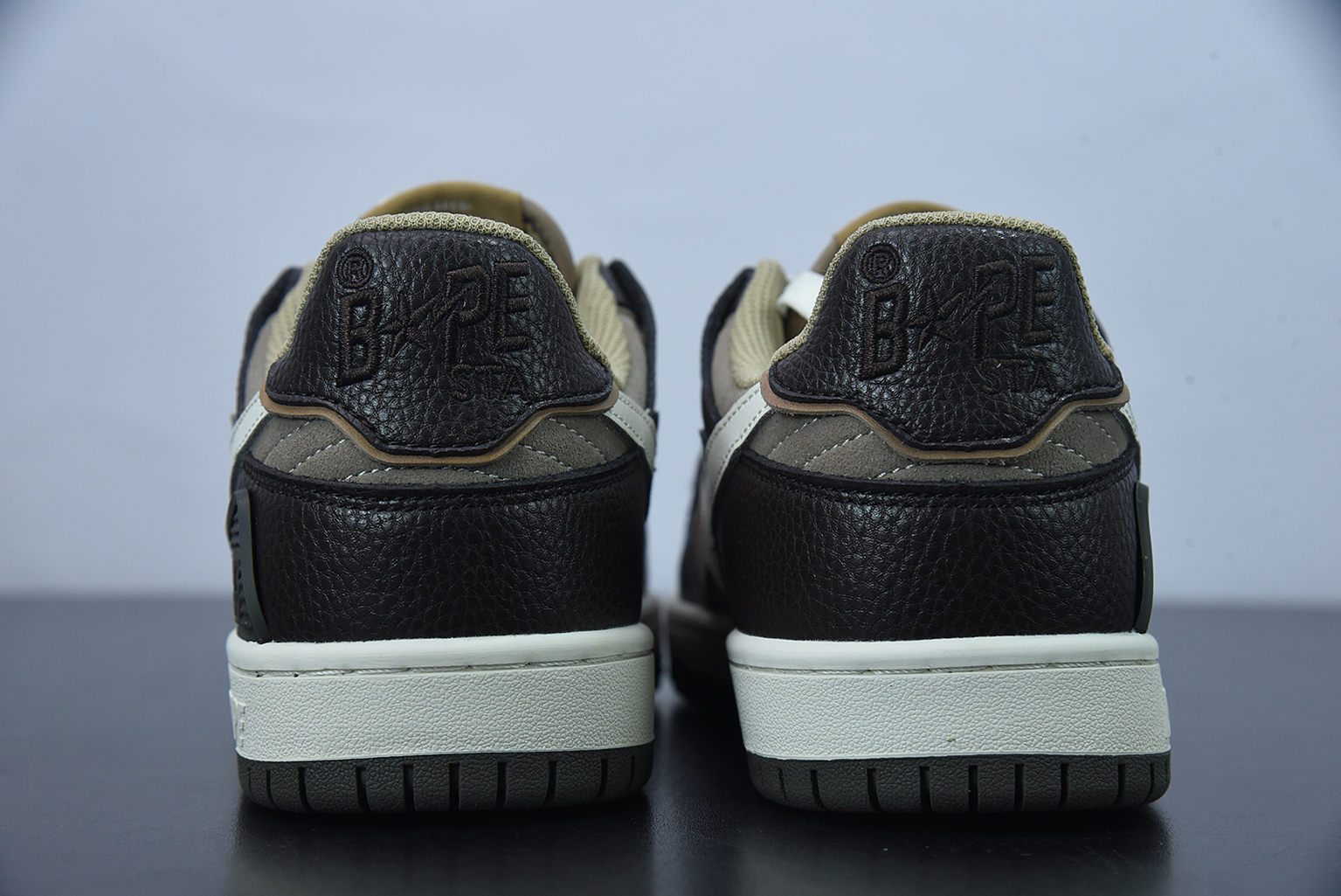A Bathing Ape Bape SK8 Sta Brown Ivory 1H80191013