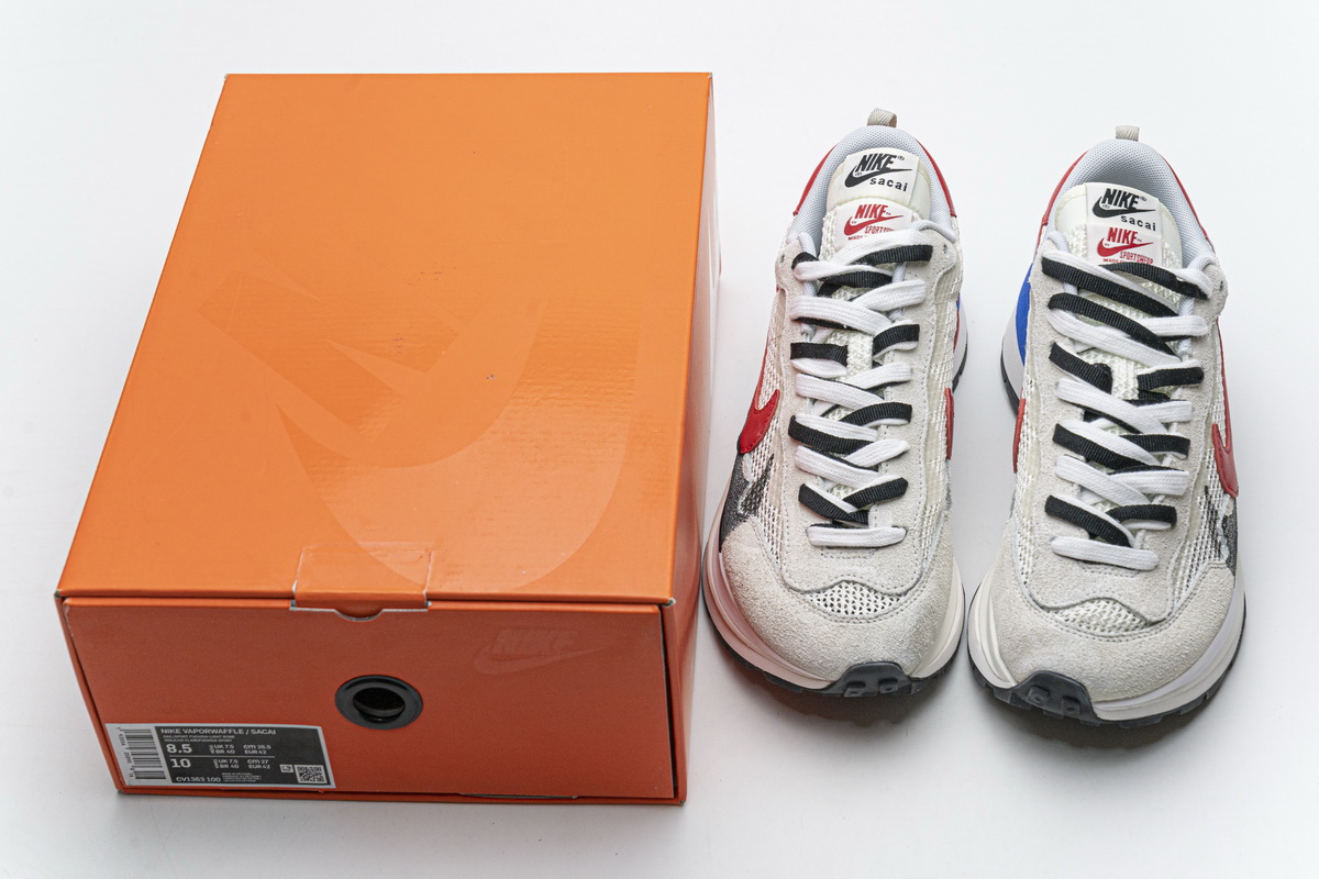 Sacai x Nike Pegasua Vaporfly Villain Grey Blue Red CV1363-100