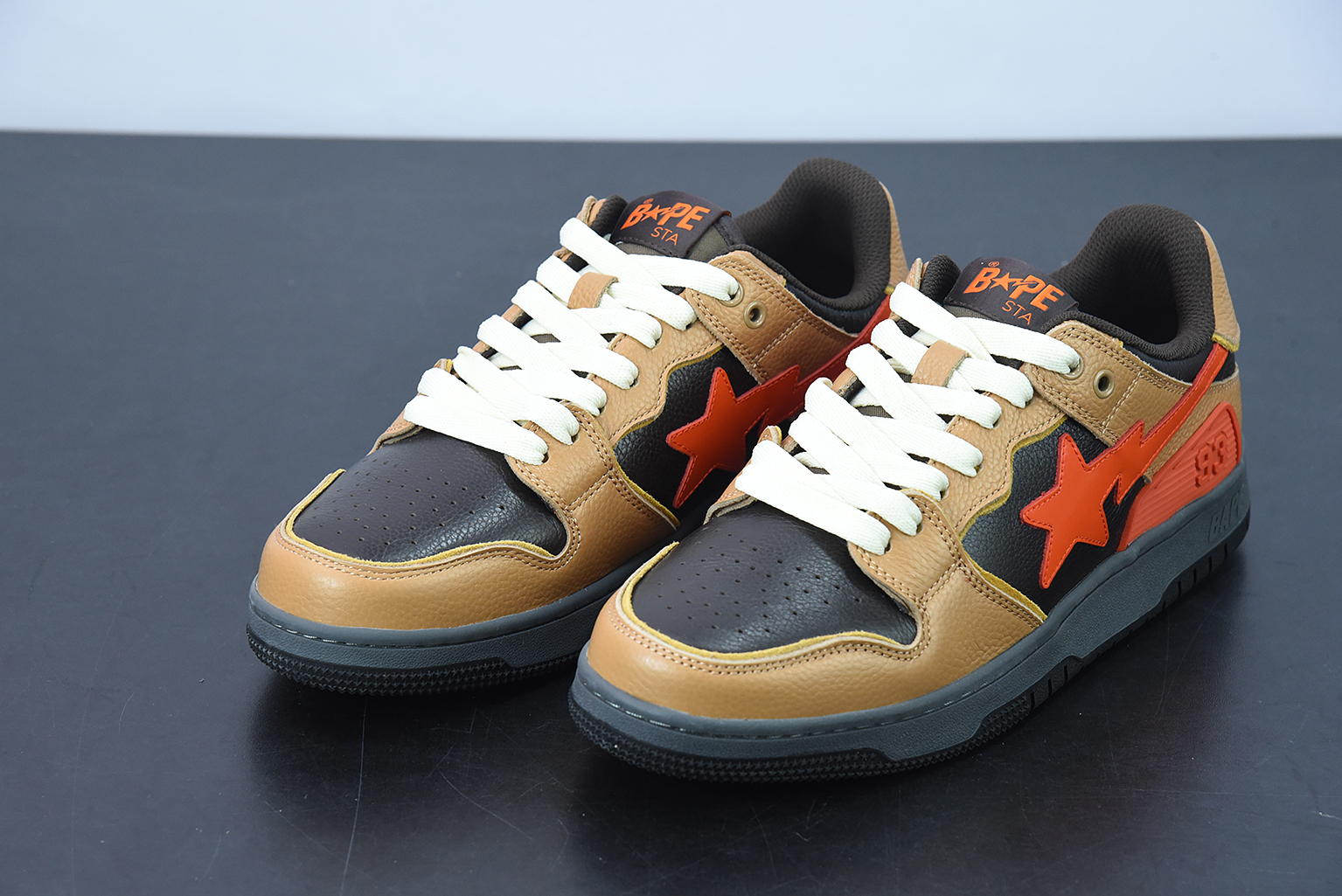 A Bathing Ape Bape SK8 Sta Brown Orange 1G70191034