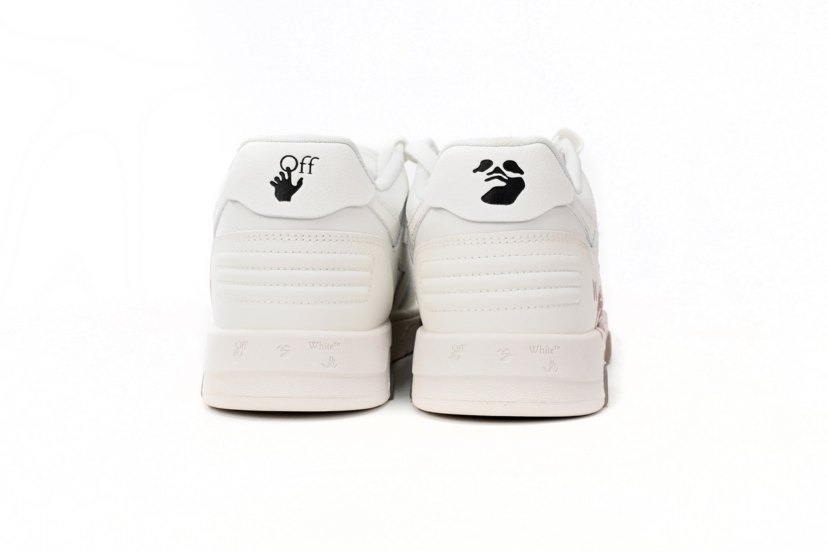 OFF-WHITE Out Of Office For Walking White Pink (Women's) OWIA259S22LEA0050130