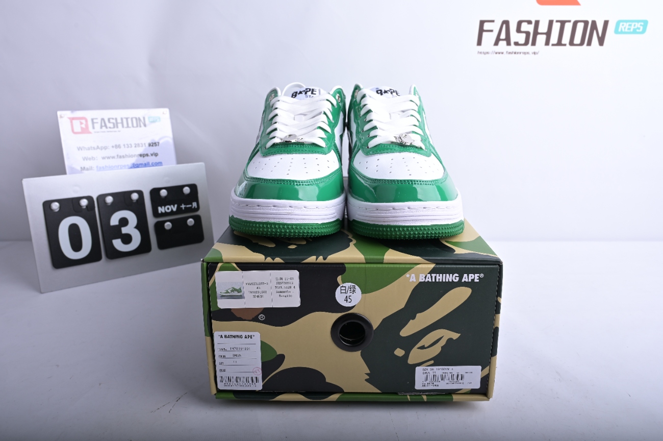 A Bathing Ape Bape Sta Low Green 1H70191001